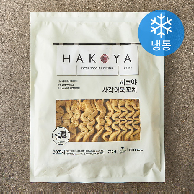 하코야 사각어묵꼬치 (냉동), 710g, 1개
