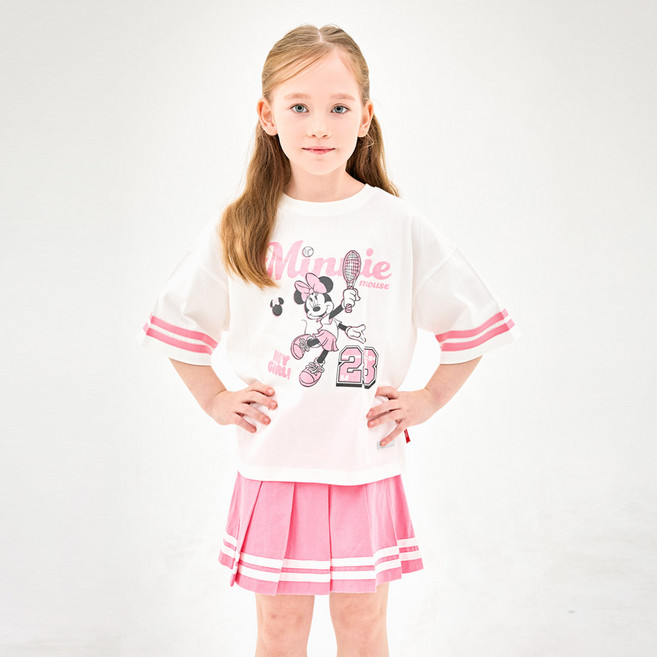 JELISPOON 兒童迪士尼米妮日常網球服套裝