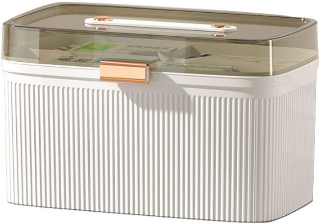 지앤와이 템바보드 가정용 구급상자 대형 화이트, 1개