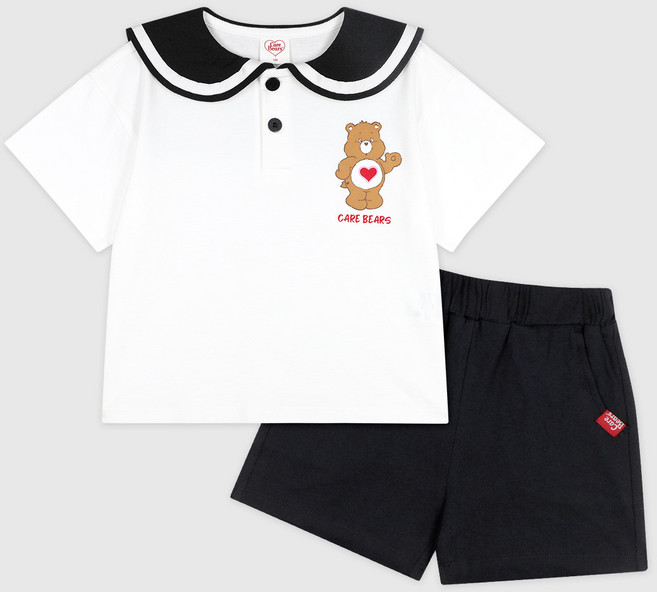Care Bears 兒童透氣Care Bears夏季水手服上衣褲子套裝