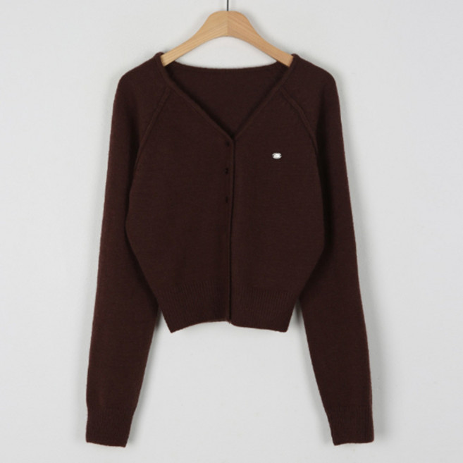 바닐라민트 프롬미스 여성용 코인 브이넥 니트 가디건