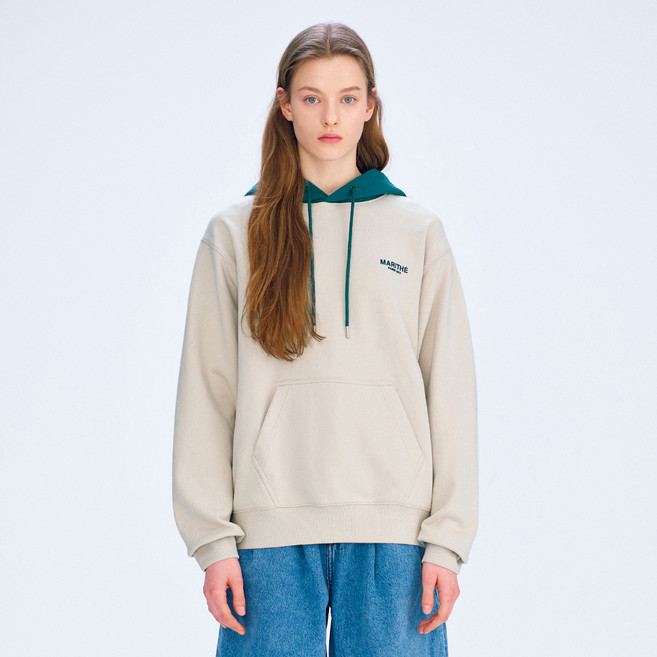 MaritheFrancoisGirbaud 男女通用 REGULAR LOGO 撞色連帽T恤