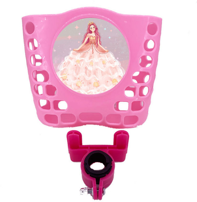 걸이형 자전거 바구니, 핑크(FC006), 1개