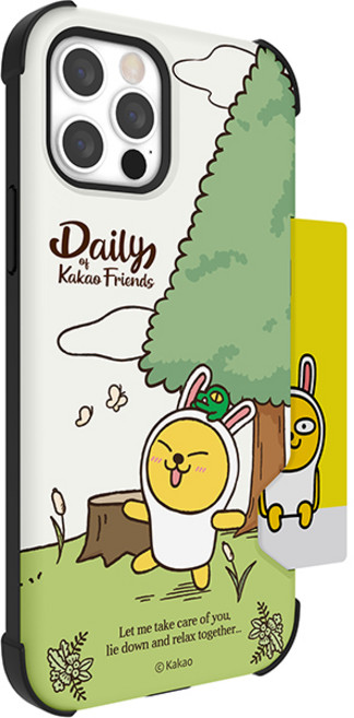 KAKAO FRIENDS Daily四角防摔可插卡手機殼