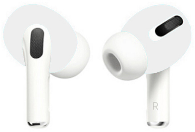 누아트 에어팟 프로 실리콘 이어캡, 화이트, 1개