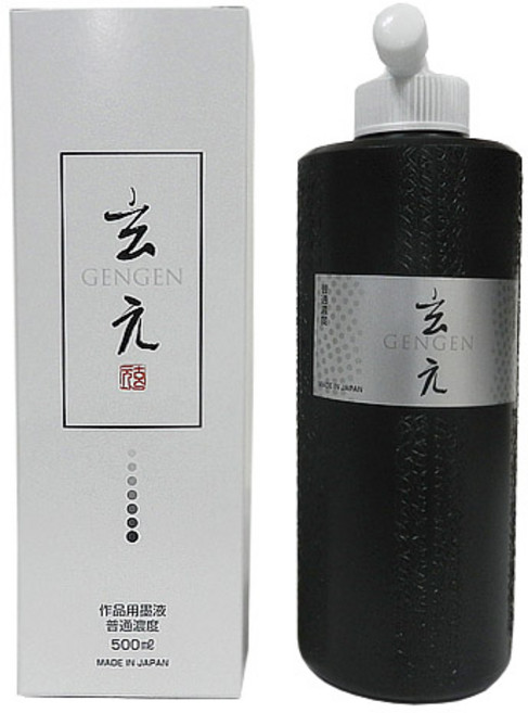 일본제묵 작품용 먹물, 500ml, 1개