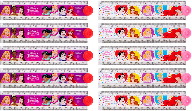 디즈니 프린세스 캐릭터 겹자, 혼합색상, 10개