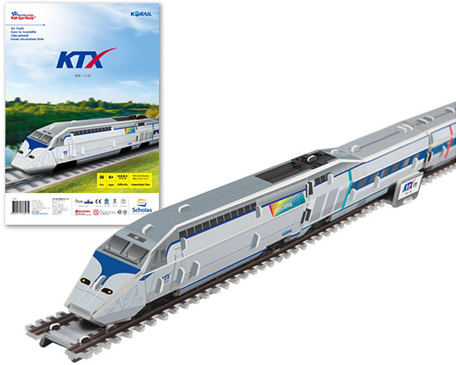 스콜라스 KTX 3D 입체퍼즐, 58피스, 혼합색상, 1개