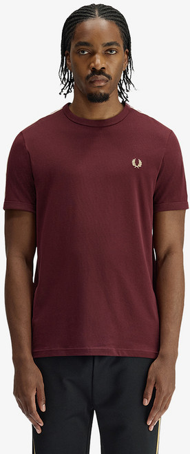 FRED PERRY 男士撞色飾帶滾邊T恤 M4613