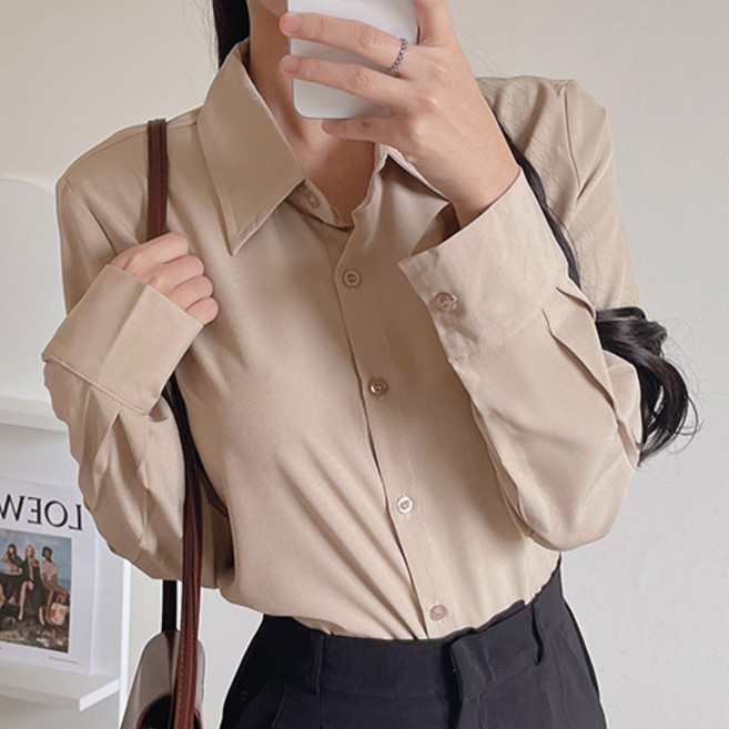 라미르 여성용 구김안가는 슈퍼 베이직 링클 프리 셔츠