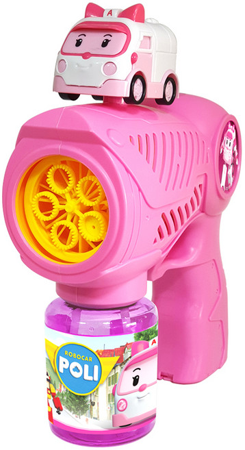 로보카폴리 엠버 익스트림 자동버블건, 핑크, 1개