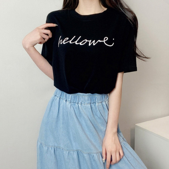 안다로미 여성용 아니브 반팔 티셔츠