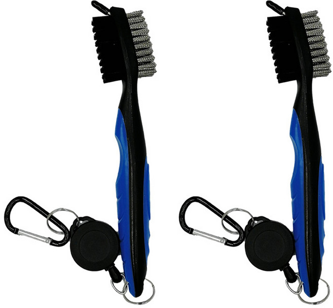 얼리포츠 골프채 클럽 세척 브러쉬 클리너 2p, 블루