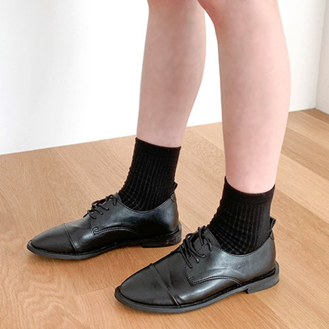 라블 여성용 데일리 심플 옥스퍼드화 2cm