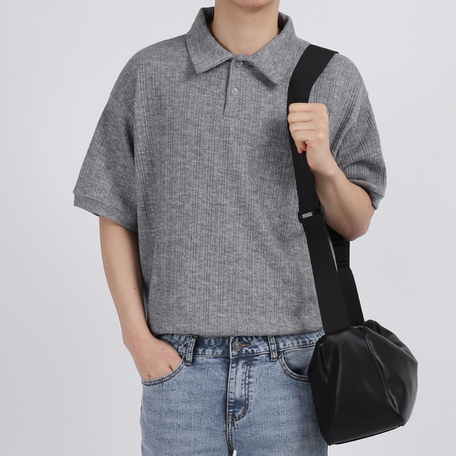 DKA 남성용 소프틀리 카라 반팔니트 F04M13_tn4995