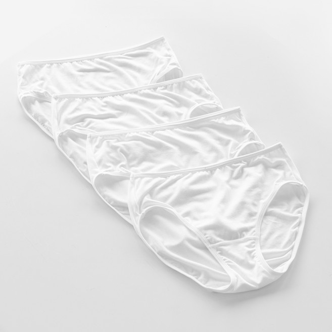 여성용 빅사이즈 밤부 부드러운 맥시 밑위 긴 허벅지 편한 팬티 4종세트