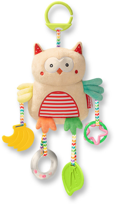 모빌 부엉이 인형 유모차장난감, 혼합색상, 1개