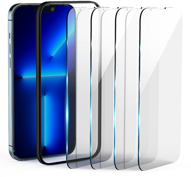 머큐리 강화유리 휴대폰 액정 보호필름 4p, 1세트