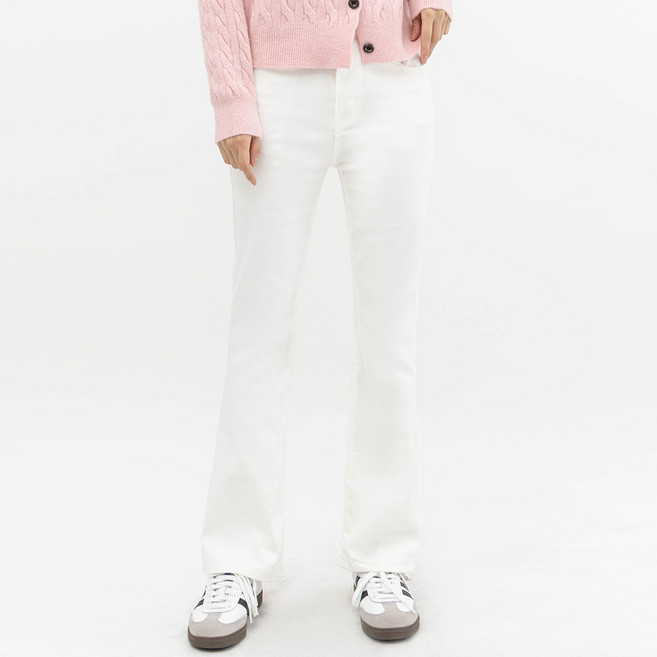 Elsso 女款佳長高彈力修身喇叭牛仔褲