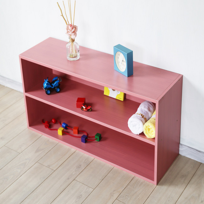 양지가구 교구 1000 책장, 진달래, 2단