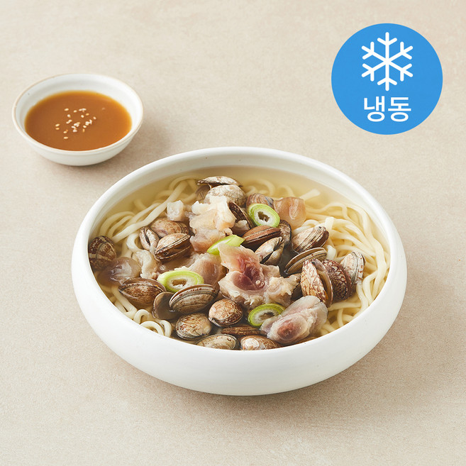 한식담 담백한 스지 바지락 칼국수 2인분 (냉동), 760g, 1개