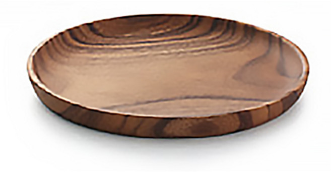 아카시아 우드 플레이트 원형 L, 혼합색상, 1개