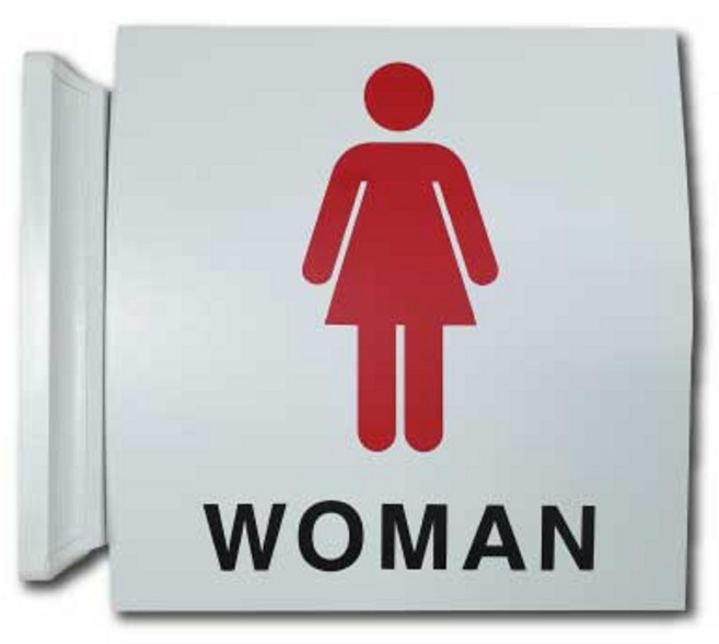 쁘띠팬시 돌출 표지판 F25060, 1개, 여자화장실