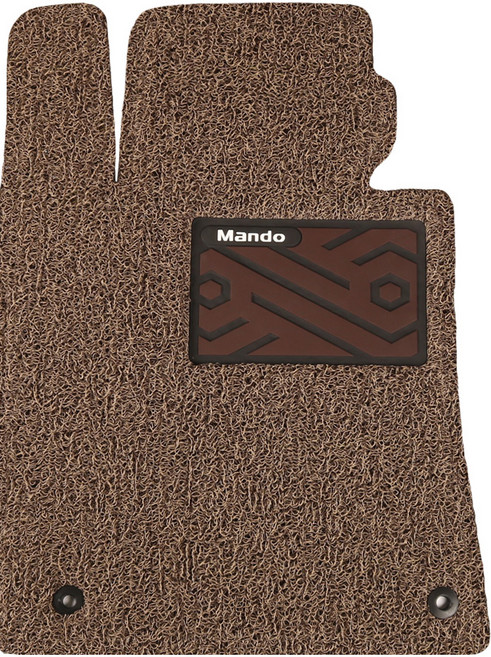 HL만도 컬러풀 와이드 볼륨쿠션 코일카매트 운전석, 제네시스 G80 2020년 4월~2023년 11월, 브라운