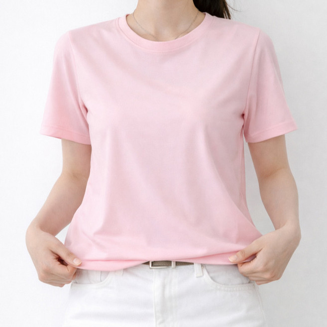 라라온 여성용 드라이 반팔 기본 무지티 26TSP3928