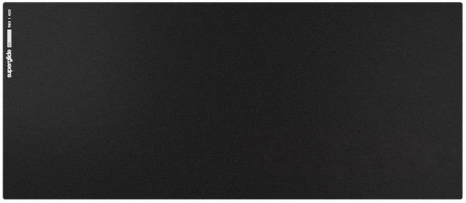 슈퍼글라이드 유리 마우스패드 XXL, 블랙, 1개