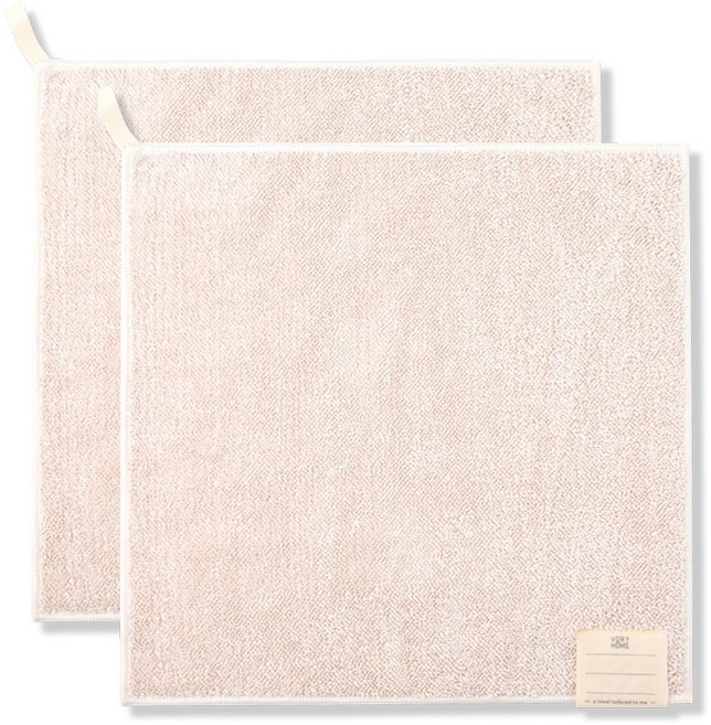 나혼자쓰는 핸드타월 극세사 31.5, 아이보리, 2개