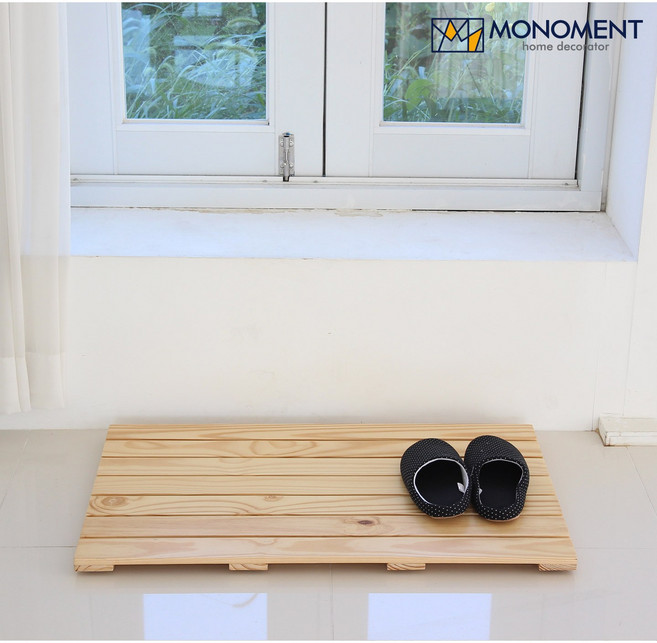 MONOMENT 實木浴室腳踏板, 木質色, 1個