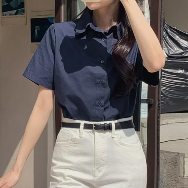 Another TWEE 女款 New Way 棉質短袖襯衫 tnb0199