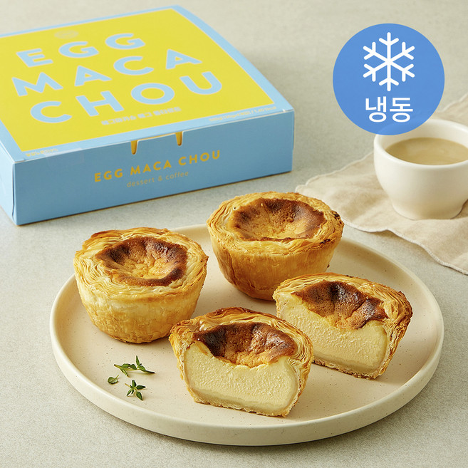 에그마카슈 에그 뚱타르트 4개입 (냉동), 520g, 1개