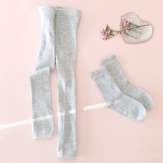 우주아이 여아용 투투 분리형 타이즈 + 양말 세트