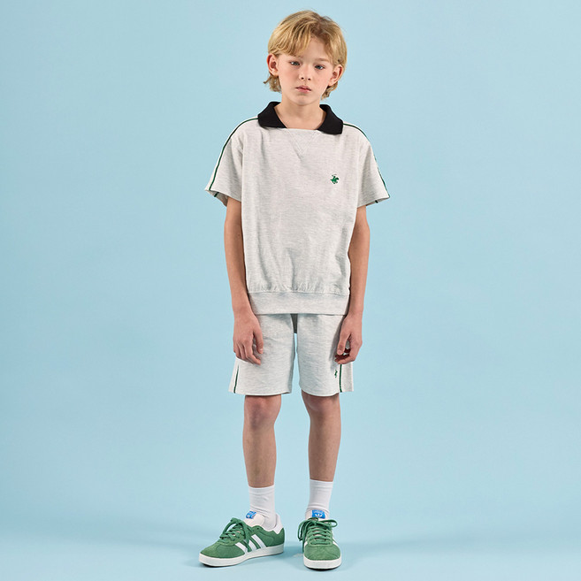 비버리힐스폴로클럽 주니어 뮤즈 통기성 5부 상하의 세트