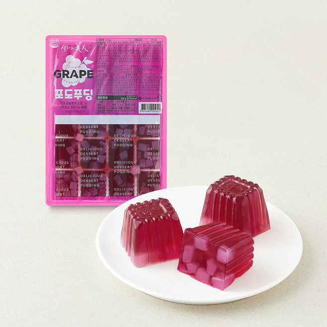 샐러드미인 포도 푸딩, 1kg, 1개, 1개입