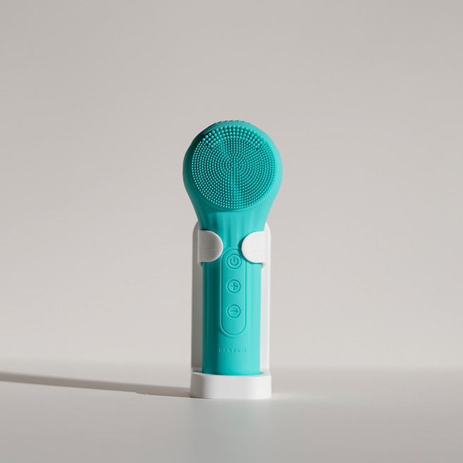 한울 멀티 실리콘 브러쉬 진동클렌저, HW-0612, 민트