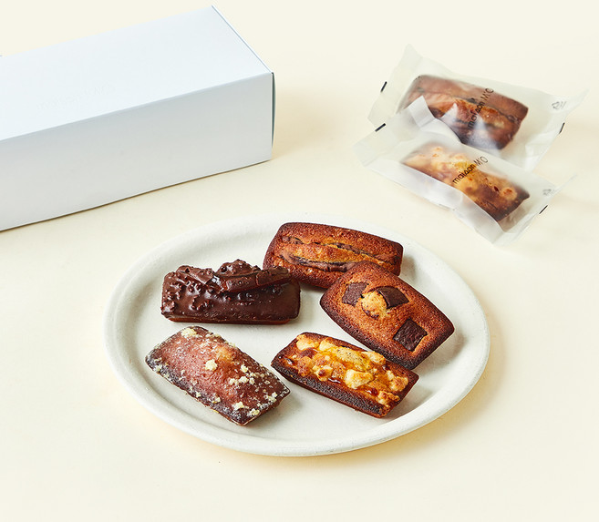 메종엠오 앙 30g + 글라쎄 35g + 소금초코 30g + 자허토르테 35g + 패션망고 크럼블 30g 휘낭시에 세트, 1세트