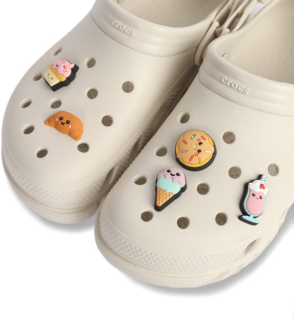 crocs 卡駱馳 Jibbitz 3D 麵包零食 5件組 10012953
