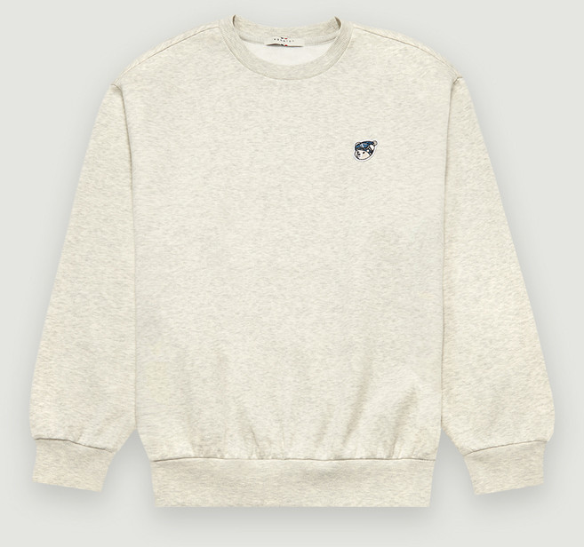 행텐 아동용 백프린트 피즐리베어 기모 맨투맨