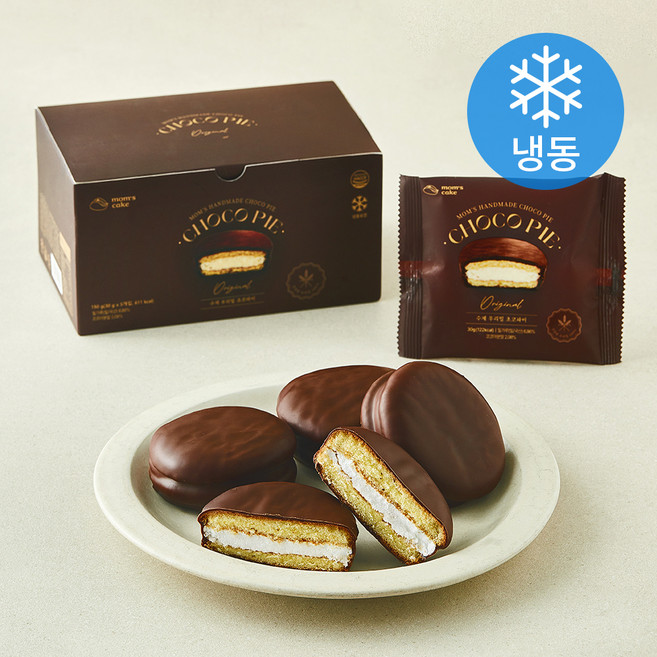 맘스케이크 수제초코파이 오리지널 5개입 (냉동), 150g, 1개