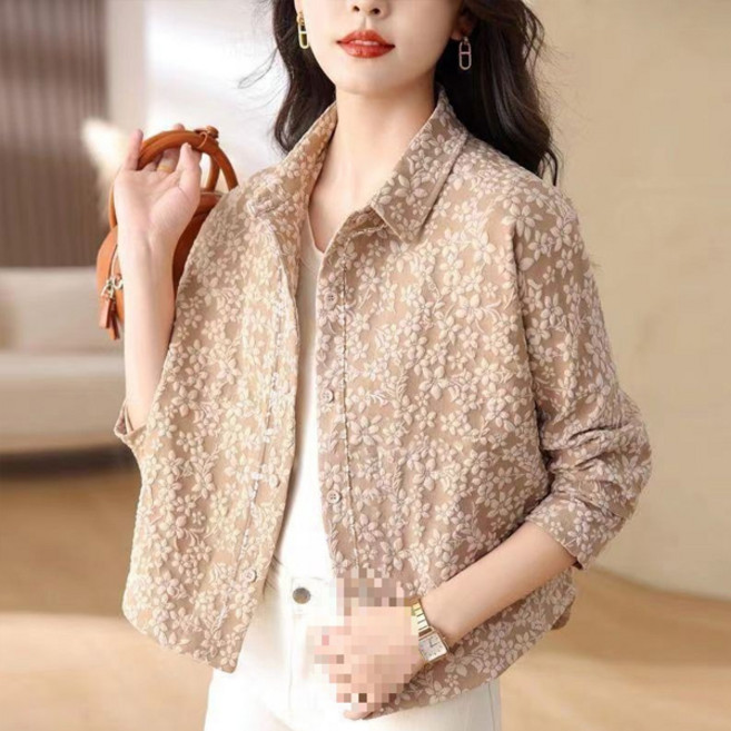 Sunbit 女款 Adela 換季日常花卉襯衫外套