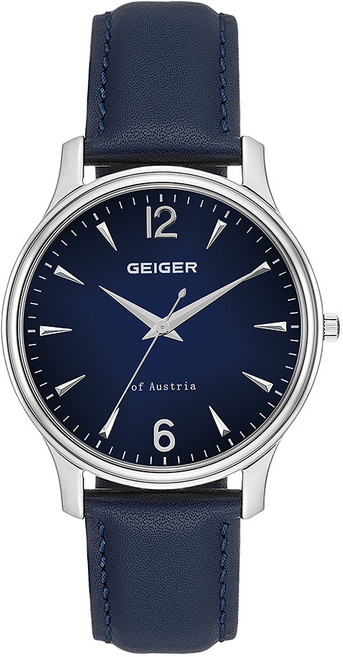 가이거 남성용 가죽시계 GE1236WT