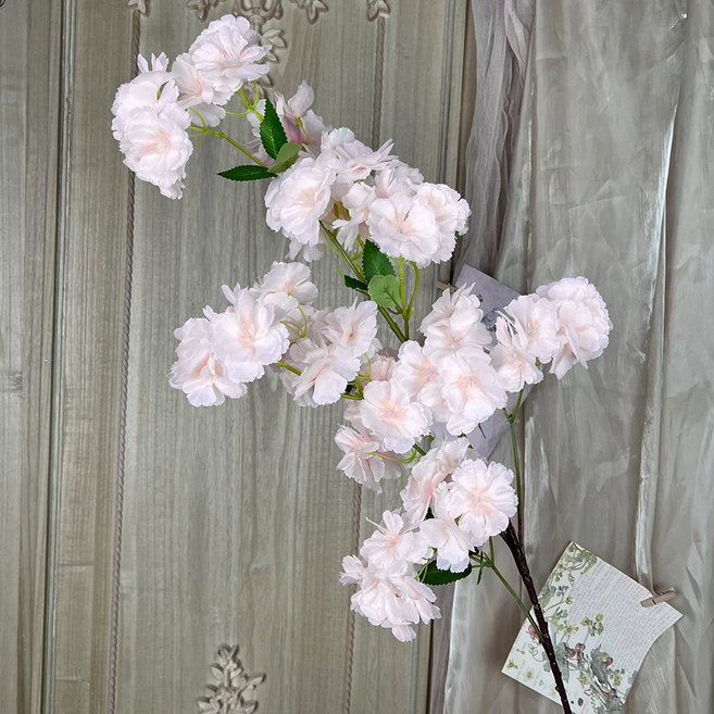 원더나인 조화 벚꽃 인테리어 장식 조화, 베이비핑크, 1개