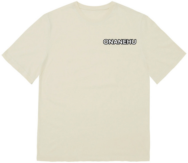 On and Who 0.387au On and Who 短袖 T 卹, 淺米色