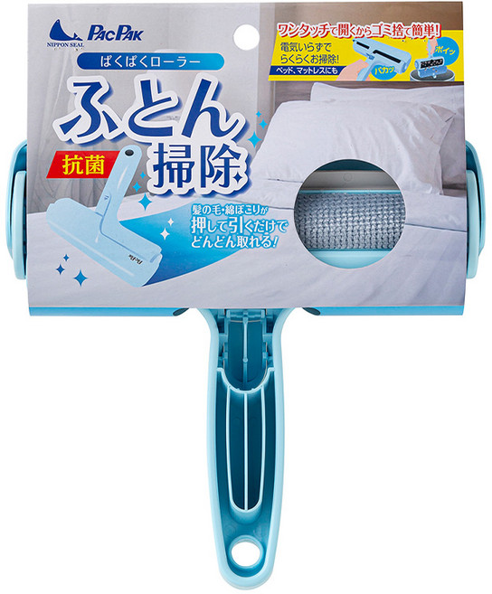 Nippon Seal 免耗材抗菌棉被除塵刷 布面材質清潔專用, 藍色, 1個