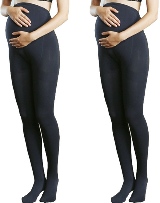 쁘띠마리에 임부용 기모 보온 스타킹 2p