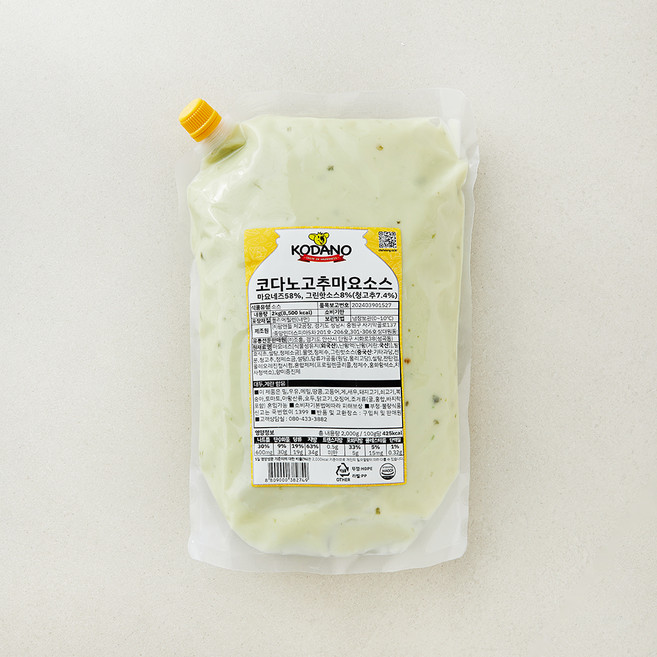 코다노 고추마요소스, 2kg, 1개