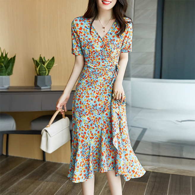 루나걸 여성용 카엘라 프릴 랩 원피스 L25SMOPS031908